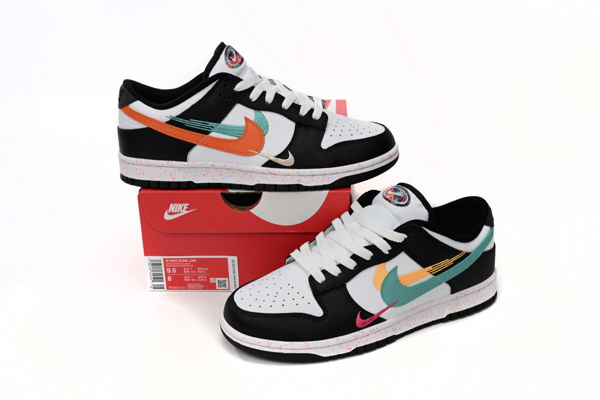 Nike Dunk Low Multiple Swooshes White Washed Teal Reps Sneaker FD4623-131