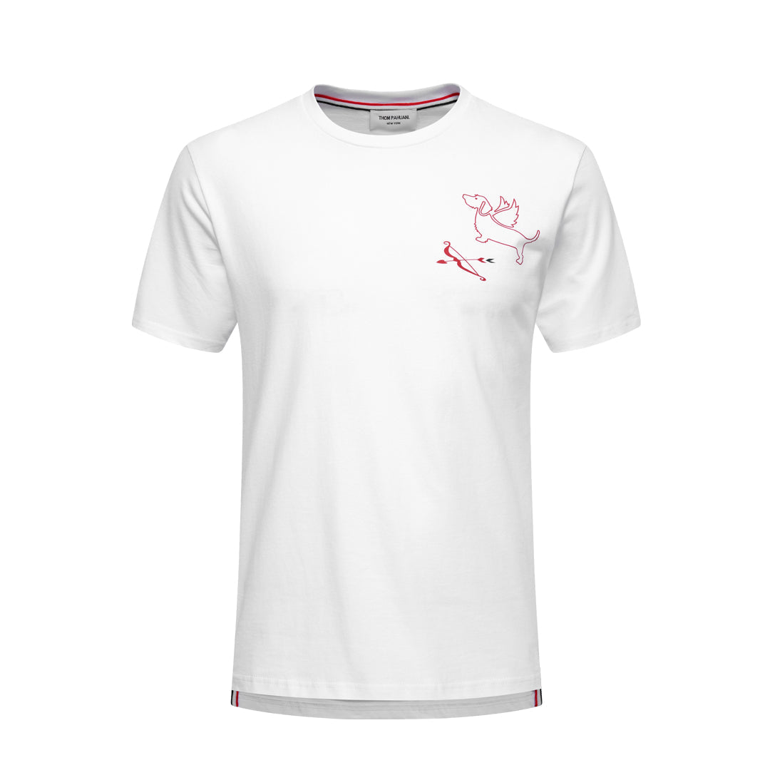 Men's Classic Four-Bar Puppy Dog T-Shirt - 100% Cotton Made in Japan | Thom Browne