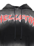 HELLSTAR Stars Shine graffiti-print cropped hoodie
