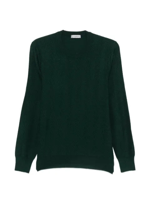 Vengera chevron-knit long-sleeve sweater