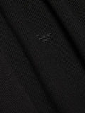 Emporio Armani half-zip embroidered-logo sweater