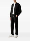 Karl Lagerfeld logo-tape zip-up cardigan