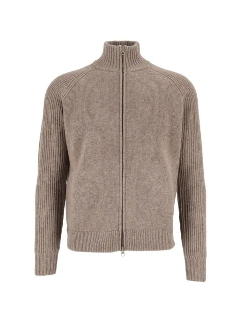 L.B.M. 1911 ribbed-knit zip-up cardigan
