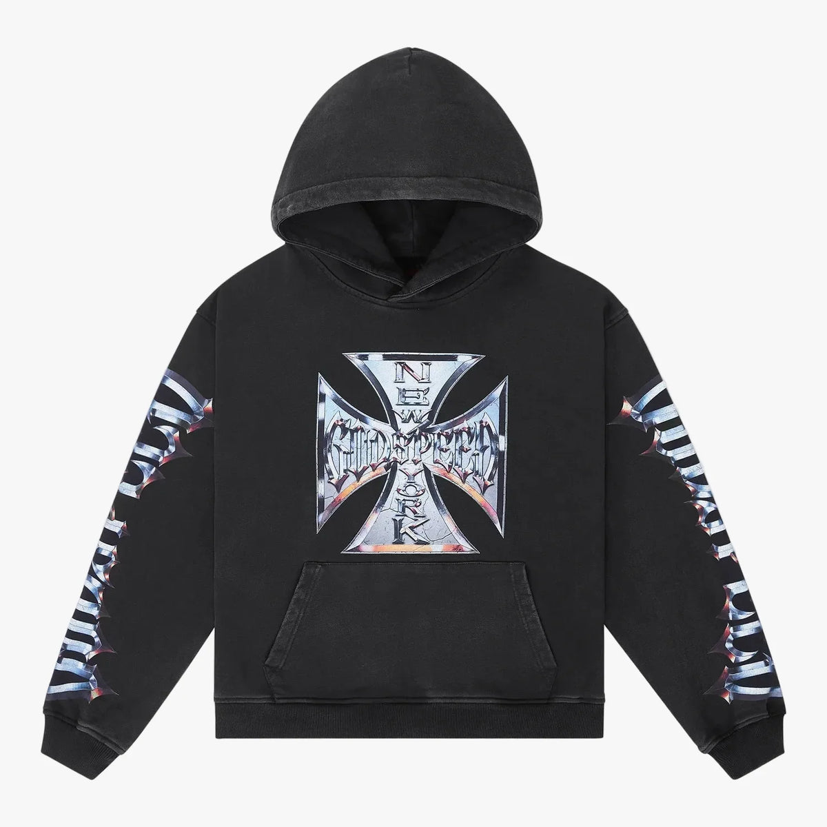 Godspeed Motto Chrome Hoodie Black