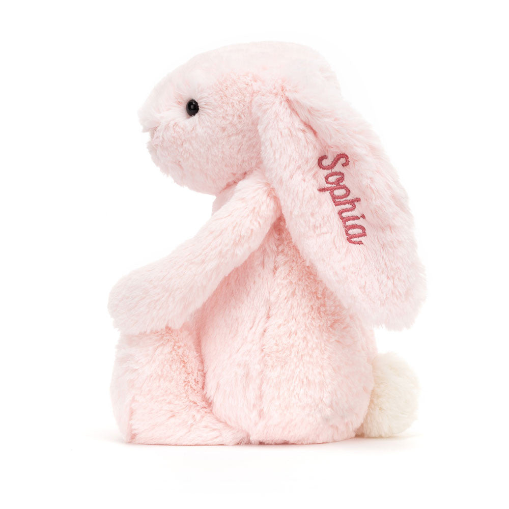 Personalized Bashful Pink Bunny Medium
