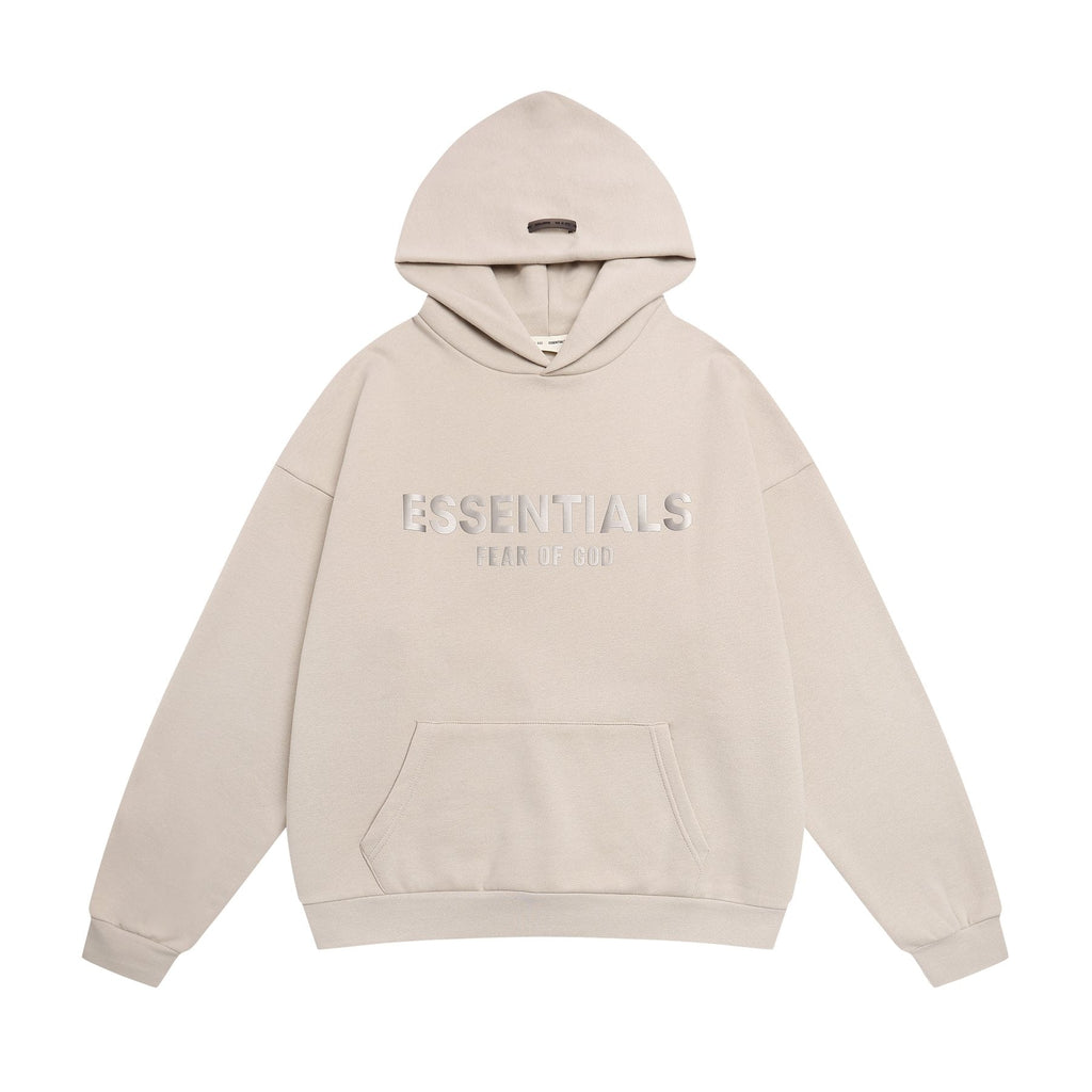 Essentials Fear of God Embossed Wordmark Pullover Hoodie