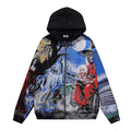 VALE USA Ghost Halloween Graphic Zip-Up Hoodie