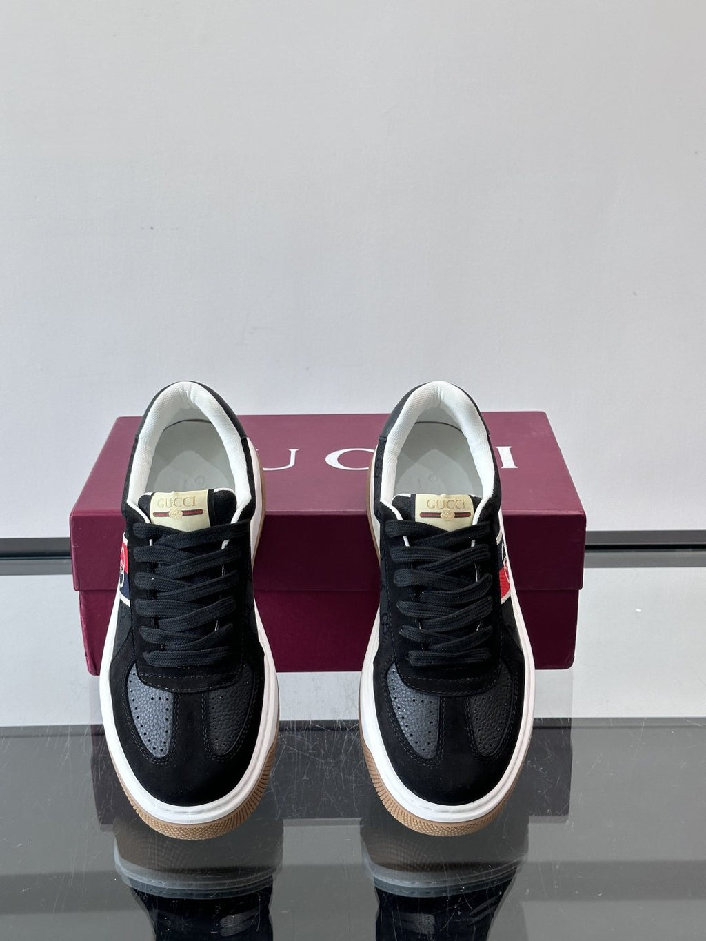 Gucci Black Stripe Sneakers