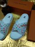 Louis Vuitton Multicolor Monogram Slide Sandals