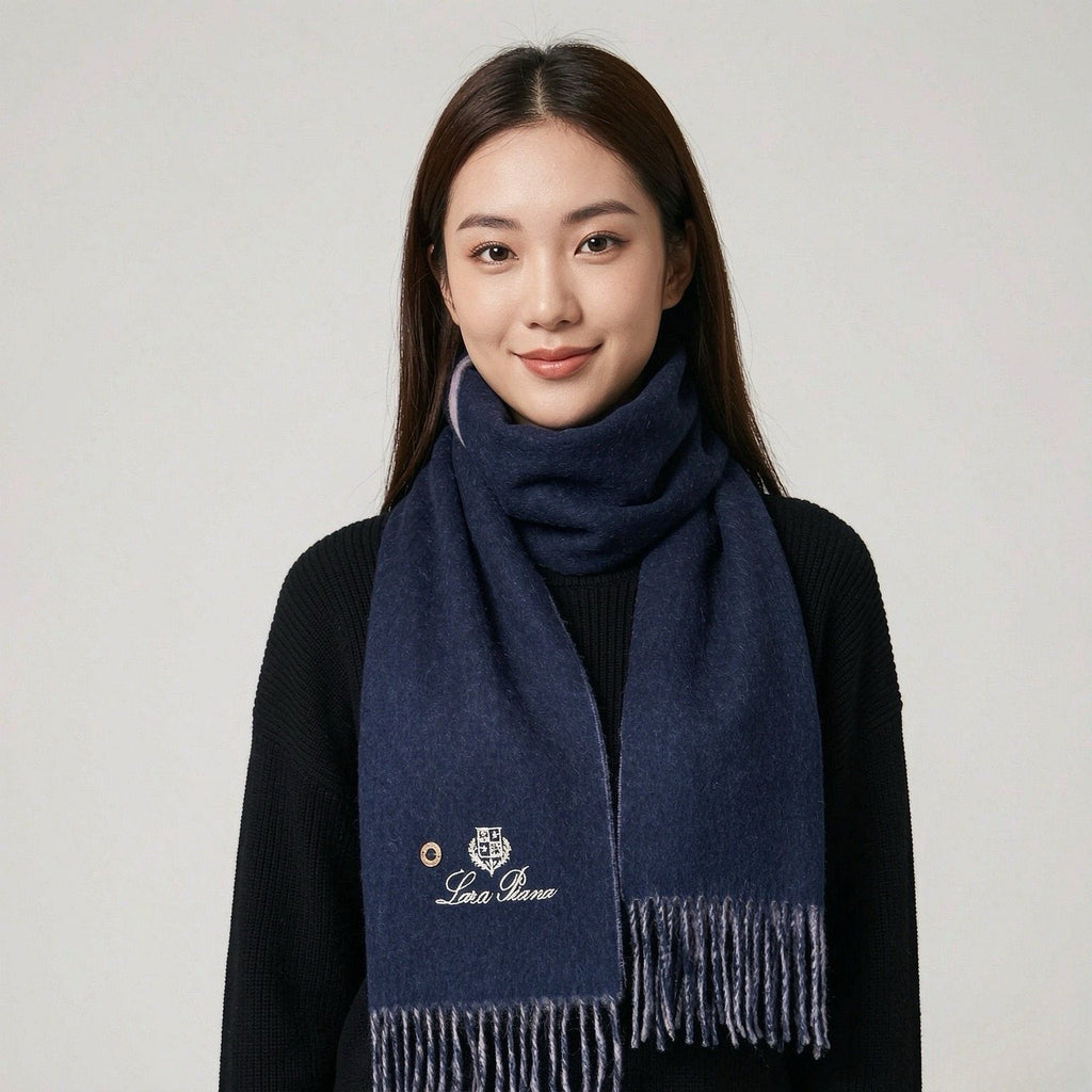 Loro Piana Reversible Fringed Scarf