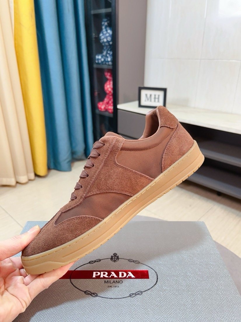 Prada Low-Top Gum Sole Sneakers